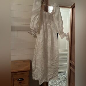 Petal & Pup White Gabriella Smocked Dress